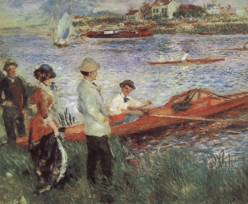 Pierre-Auguste Renoir Oarsmen at Charou Germany oil painting art